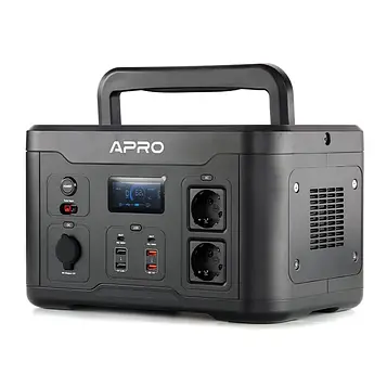 Зарядна станція 220 В 1000 Вт (1166 Вт/год) з бездротовою зарядкою APRO PS-1000 (код 852055)