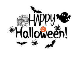 Напис (наклейка) на бабл (BUBBLE) 20"(50 см) Happy Halloween!