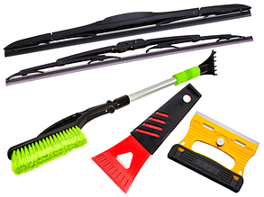 Склоочисники (двірники), щітки та шкребки для скла