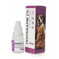 Гентафарм 1% для вух для собак та кішок, 10 мл