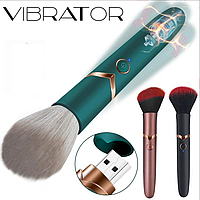 Женская мини вибратор кисточка от USB, кисть для стимуляции точки G и клитора, Интимные игрушки