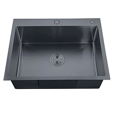 Мийка Zerix ZH5843-215 Nano-Black (3.0/0.8) з нержавіючої сталі (MX1584)