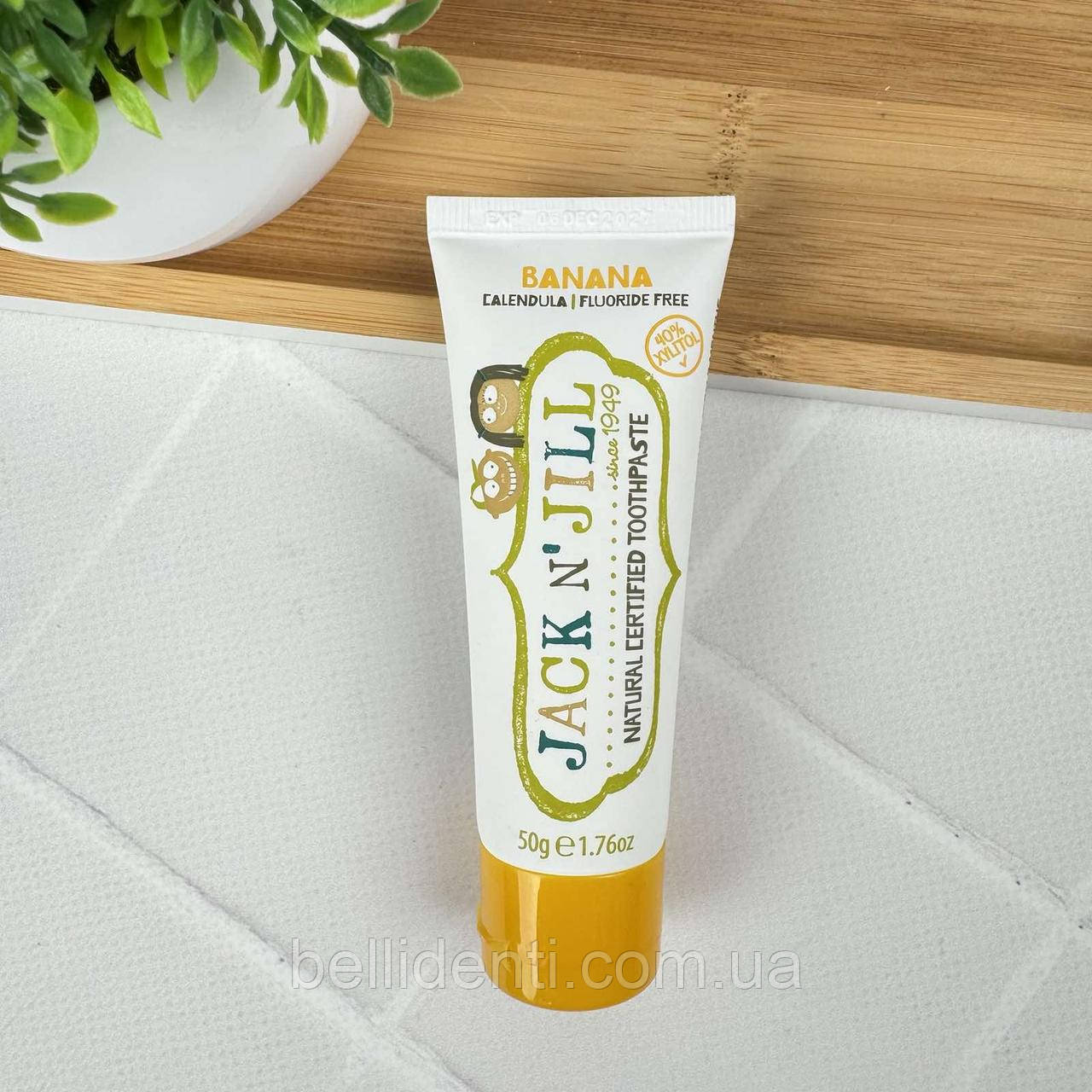 Натуральна зубна паста Jack N' Jill (зі смаком банана) 50 г, фото 1