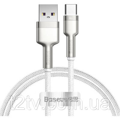 Дата кабель USB to USB-C 1.0m 6A 66W white Baseus (CAKF000102), фото 1