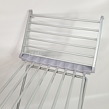 Сушарка для одягу електрична з підігрівом та боковими крилами 230Вт, алюмінієва підлогова розкладна електросушарка, SH-230, фото 5