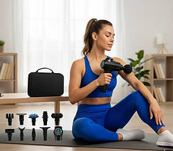 Масажний пістолет ISOMEDIX 12 насадок 26441