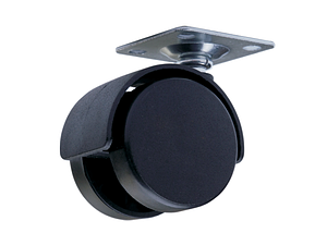 Ролик GIFF Mobili меблевий з площадкою D=50 мм, 20 кг Чорний