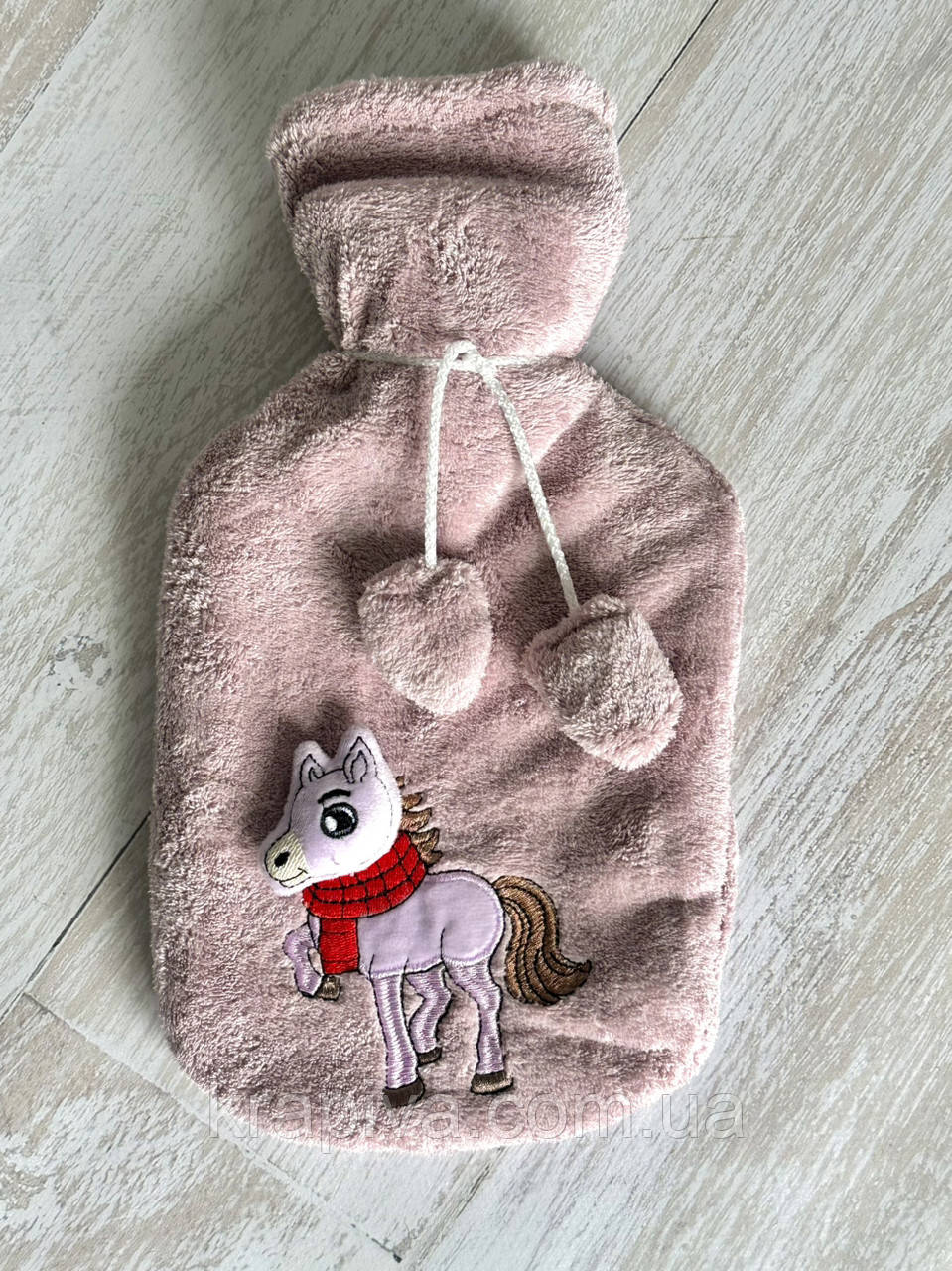 Грілка багаторазова водна в чохлі, водяна гумова грелка тепла для тіла рук ніг, дитяча доросла тип А, фото 1