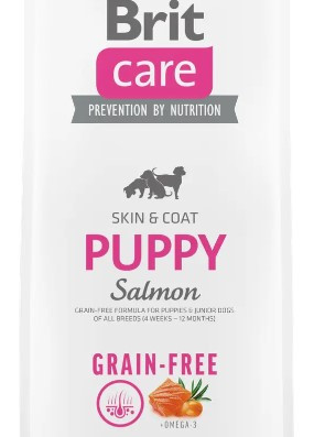 Brit Care Grain-free Puppy Salmon 400г беззерновий корм для цуценят (лосось 55%)