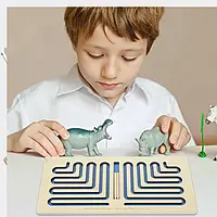 Дерев'яна міжпівкульна дошка "Змійка"