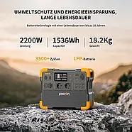 Портативна зарядна станція повербанк Pecron 2200 Вт, 1536 Вт/ч для дому, кемпінгу, фото 7