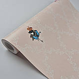 Шпалери вінілові на флізеліні 0.53 × 10.05 м Marburg 54112, рожеві — для спальні, вітальні, дитячої, фото 2