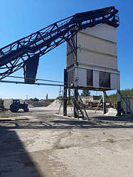 бункер готової сировини та скіповий підйомник
