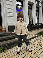 Дитячі утеплені шкіряні ортопедичні черевики на липучках на дівчинку 26 р, фото 2