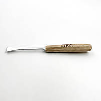 Стамеска кована для різьби по дереву плоска Риб'ячий хвіст 20 мм №1 STRYI Maestro, фото 2