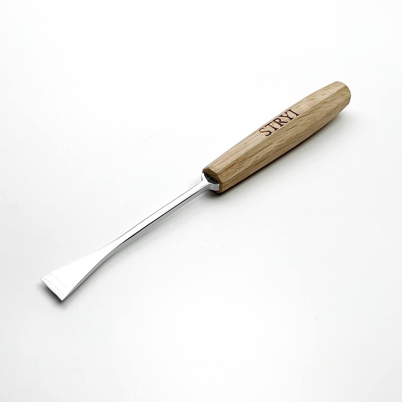 Стамеска кована для різьби по дереву плоска Риб'ячий хвіст 20 мм №1 STRYI Maestro, фото 1