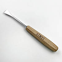 Стамеска кована для різьби по дереву плоска Риб'ячий хвіст 20 мм №1 STRYI Maestro, фото 4