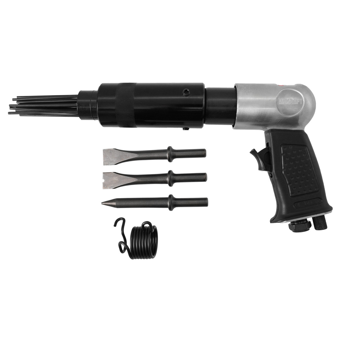 Пневматичний молоток 2 в 1 з набором зубил і голчастою насадкою, фото 1