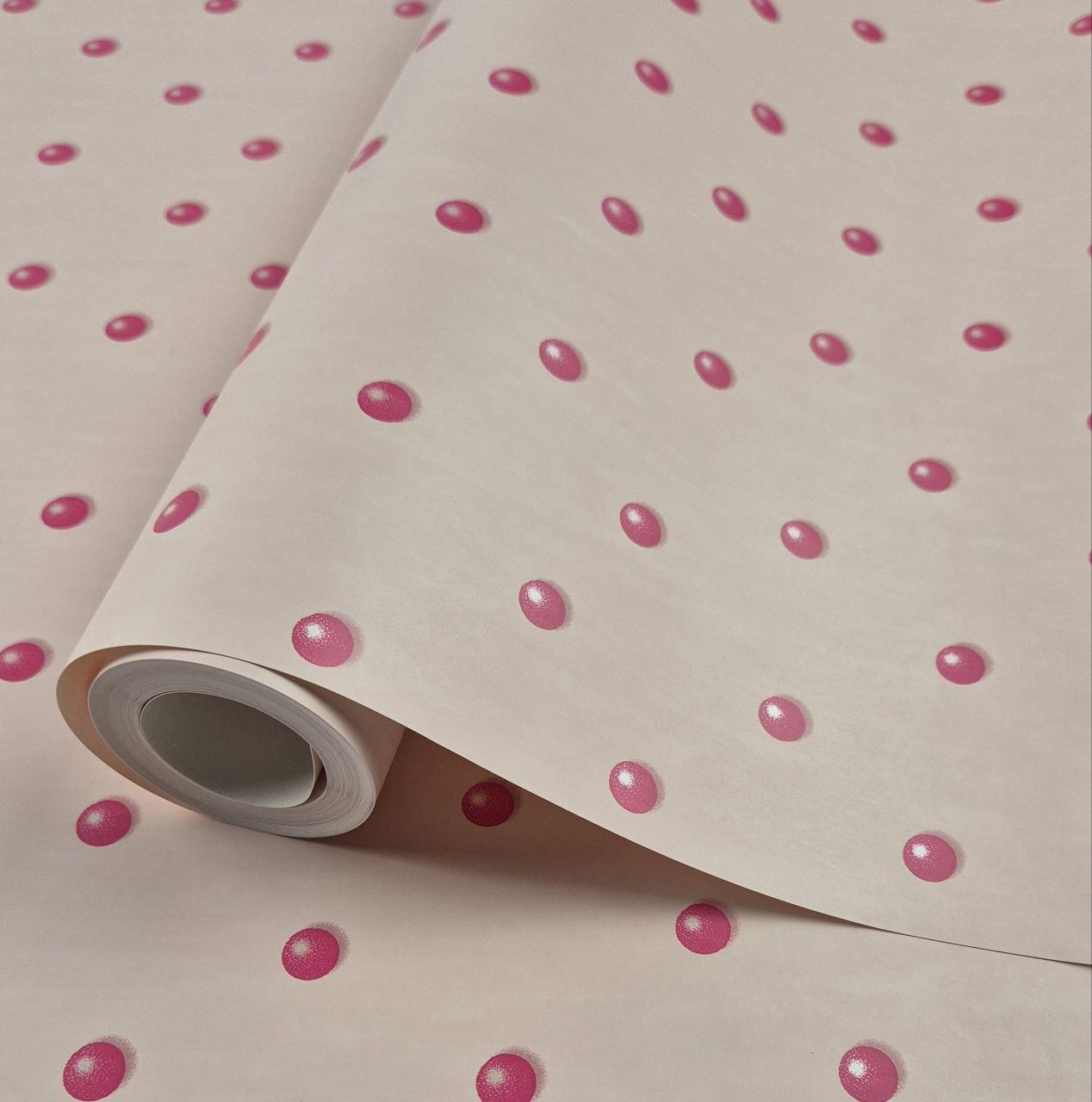 Шпалери флізелінові миючі 0.53 × 10.05 м Marburg 54109, бежеві з рожевим — для спальні, вітальні, дитячої, фото 1