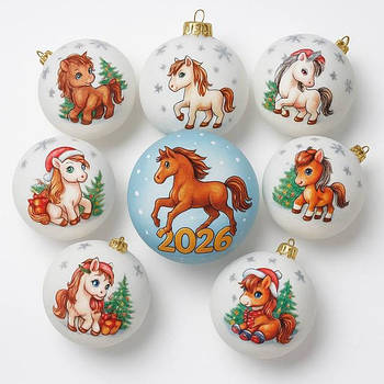 Кулі іграшки на ялинку