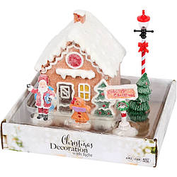 Christmas Decoration - різдвяний декор з підсвічуванням у вигляді пряникового будиночку
