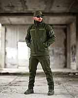 Тактичний костюм олива Softshell демісезонний штурмовий комплект для ЗСК на флісі тепла ak671