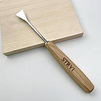 Стамеска кована для різьби по дереву плоска Риб'ячий хвіст 25 мм №1 STRYI Maestro, фото 6