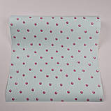 Шпалери вінілові на флізеліні 0.53 × 10.05 м Marburg 54108, блакитні з рожевими кульками — для дитячої, спальні, вітальні, фото 3