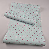 Шпалери вінілові на флізеліні 0.53 × 10.05 м Marburg 54108, блакитні з рожевими кульками — для дитячої, спальні, вітальні, фото 5