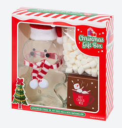 Різдвяний подарунковий набір Christmas gift box для приготування какао з маршмеллоу в асортименті