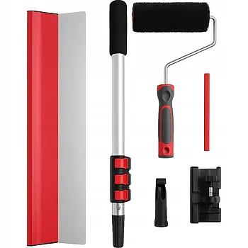 Шпатель телескопічний для нанесення шпаклівки 65 см 0.3 лезо + валик S12240