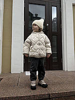 Дитячі підліткові ортопедичні шкіряні демісезонні черевики на липучках на флісі 32 размер, фото 3