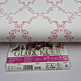 Шпалери вінілові на флізеліні 0.53 × 10.05 м Marburg 54105, біло-рожеві — для спальні, дитячої, вітальні, фото 6