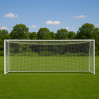 Сітка для футболу підвищеної міцності «СТАНДАРТ» біла (комплект з 2 шт.)