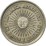 Монета Аргентини 5 сентаво 1993-95 рр, фото 2