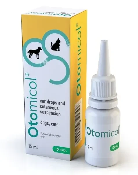 Отомікол Otomicol вушні краплі для собак та кішок, 15 мл
