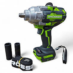 Гайковерт акумуляторний безщітковий 1/2" 1000 Nm Grosser GTW 1000 Чехія