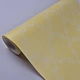 Шпалери вінілові на флізеліні 0.53 × 10.05 м Marburg 54101, жовті — для спальні, кухні, вітальні, фото 2