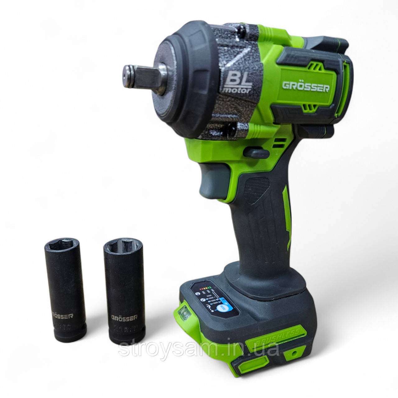 Гайковерт акумуляторний безщітковий 1/2" 780 Nm Grosser GTW 780 Чехія, фото 1