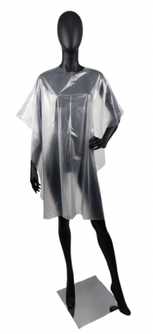 Пеньюари одноразові 100×135 см. п/е 100 шт. прозорі Тімпа, фото 1