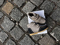 Дитячі шкіряні ортопедичні черевики на флісі на дівчинку для лікування вальгусу 26 р, фото 4