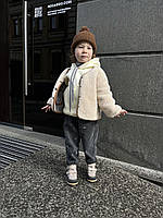 Дитячі ортопедичні черевики з натуральної шкіри утеплені на липучках 27 р, фото 3