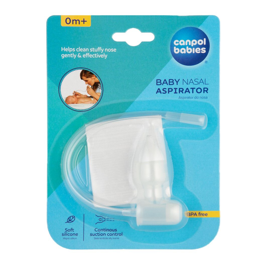 Назальний аспіратор дитячий для носа з трубочкою Canpol babies, 1 шт, фото 1