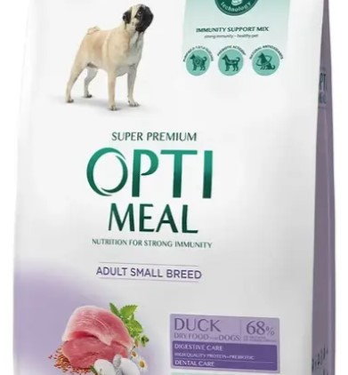 Optimeal Small Adult Dog 500 г для собак дрібних порід (качка 27%)
