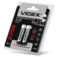 Акумулятор AA, 2700 mAh, Videx, 2 шт, 1.2V, Blister