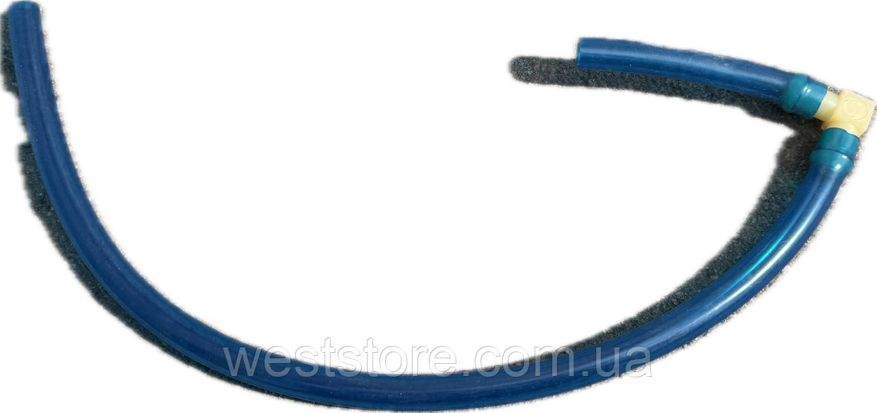 Шланг трубка бачка омивача ЗАЗ 1102 1103 Таврія Славута (від бачка до насоса) з кутником, фото 1