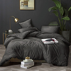 Двоспальний (Поліестер) | Комплект постільної білизни "Strings" | Простирадло 180х220 см