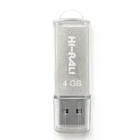Флеш накопичувач USB 4Gb Hi-Rali Rocket, Silver, USB 2.0 (HI-4GBVCSL)
