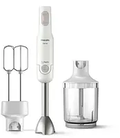 Блендер Philips Daily Collection HR2546/00, White, 700W, занурювальний, подрібнювач, дрібний подрібнювач, турборежим, вінчики