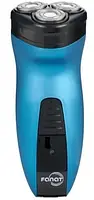 Електробритва Новий Харків НХ-8527 Fanat Blue, 6W, роторна, сухе гоління, 3 головки для гоління, подвійні леза, повторение